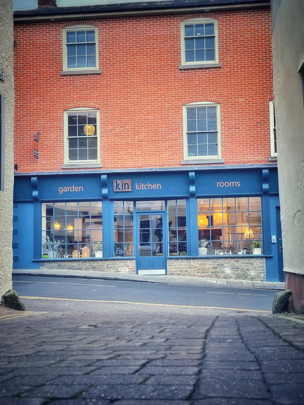 The front of kin, showing the rooms above the cafe